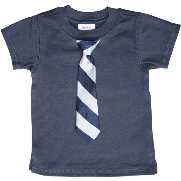 Little Man Navy Tie T-shirt Blume