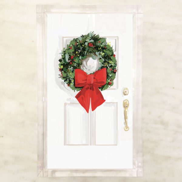 Christmas Wreath Door Guest Napkins