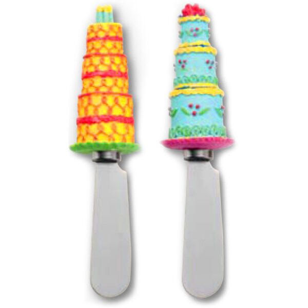 3 Tiered Birthday Cake Spreaders Set of 2