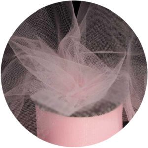 Light Pink Tulle Ribbon 55 YDS available for sale