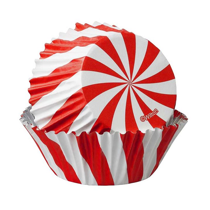 Peppermint Swirl Cupcake Liners By Wilton