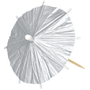 Silver Cocktail Parasols available for sale