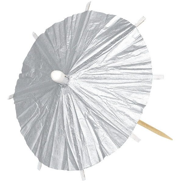 Silver Cocktail Parasols available for sale
