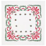 Candy Cane 52in Tablecloth - Image 2