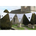 White Heart Bunting