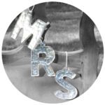 MR and MRS Metal Mirror Ornaments - Image 2