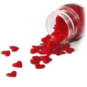 Jumbo Red Hearts Sprinkles available for sale
