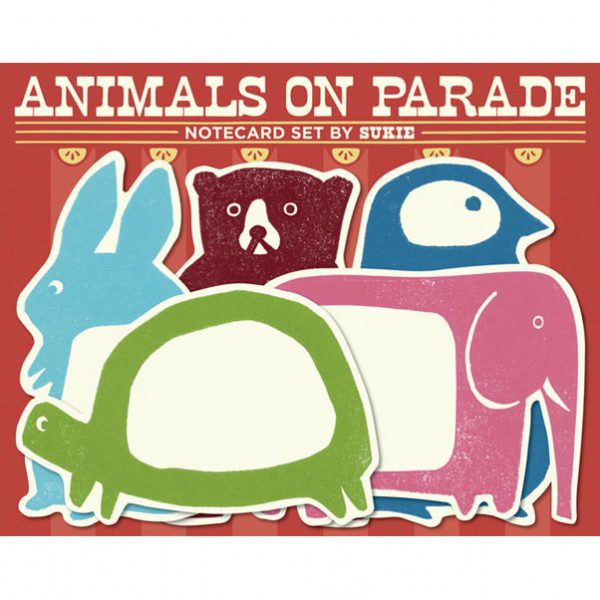 Animals on Parade Notecard Set available