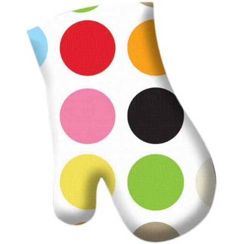 Multidot Printed Oven Mitt by French Bull