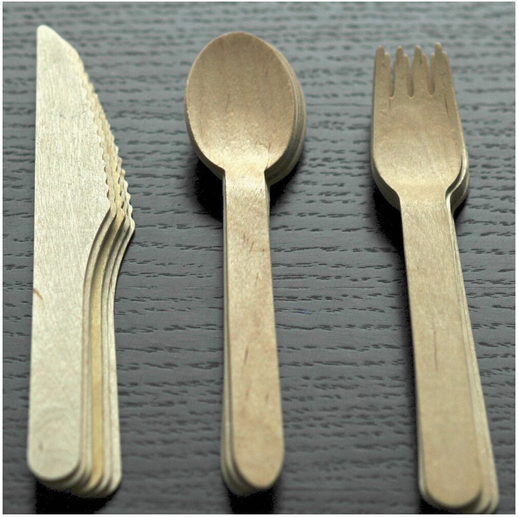 Wooden Cutlery 6.5 inches Set of 20