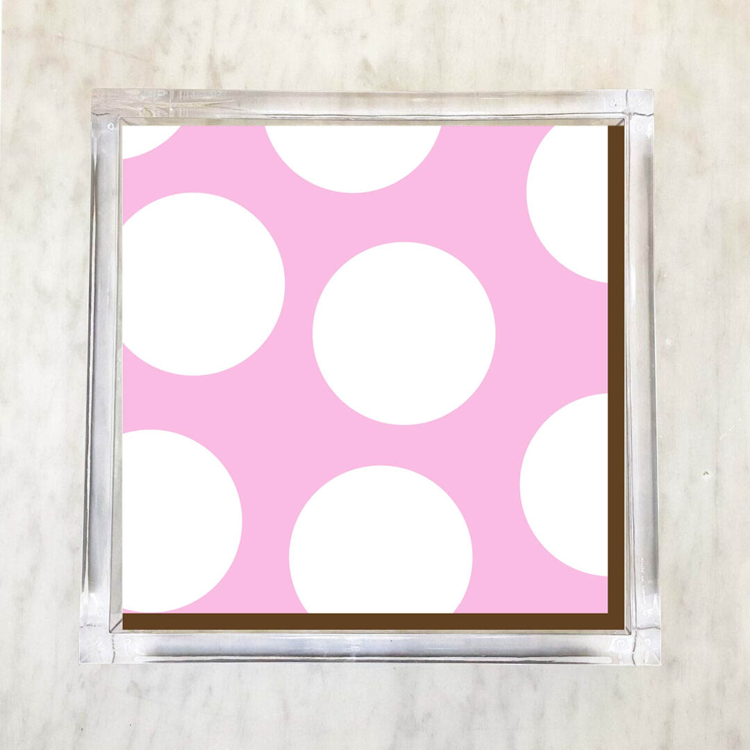 Baby Pink and White Polka Dot Luncheon Paper Napkins