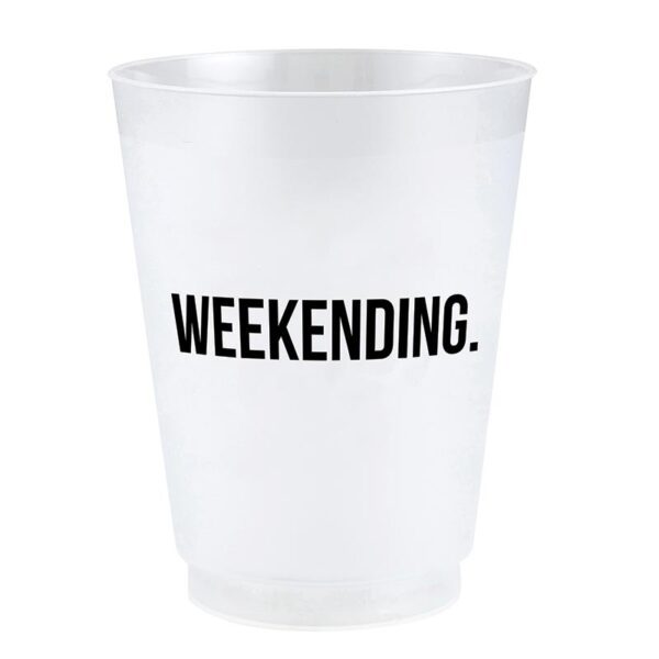 WEEKENDING Frosted Cups - Set of 8